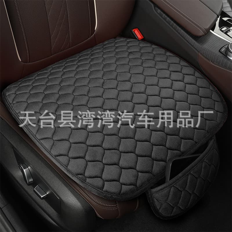 Factory Direct Car Seat Cushion Plush Winter Backless Seat Pad Three-Piece Set New Anti-Slip No-Tie Car Accessories