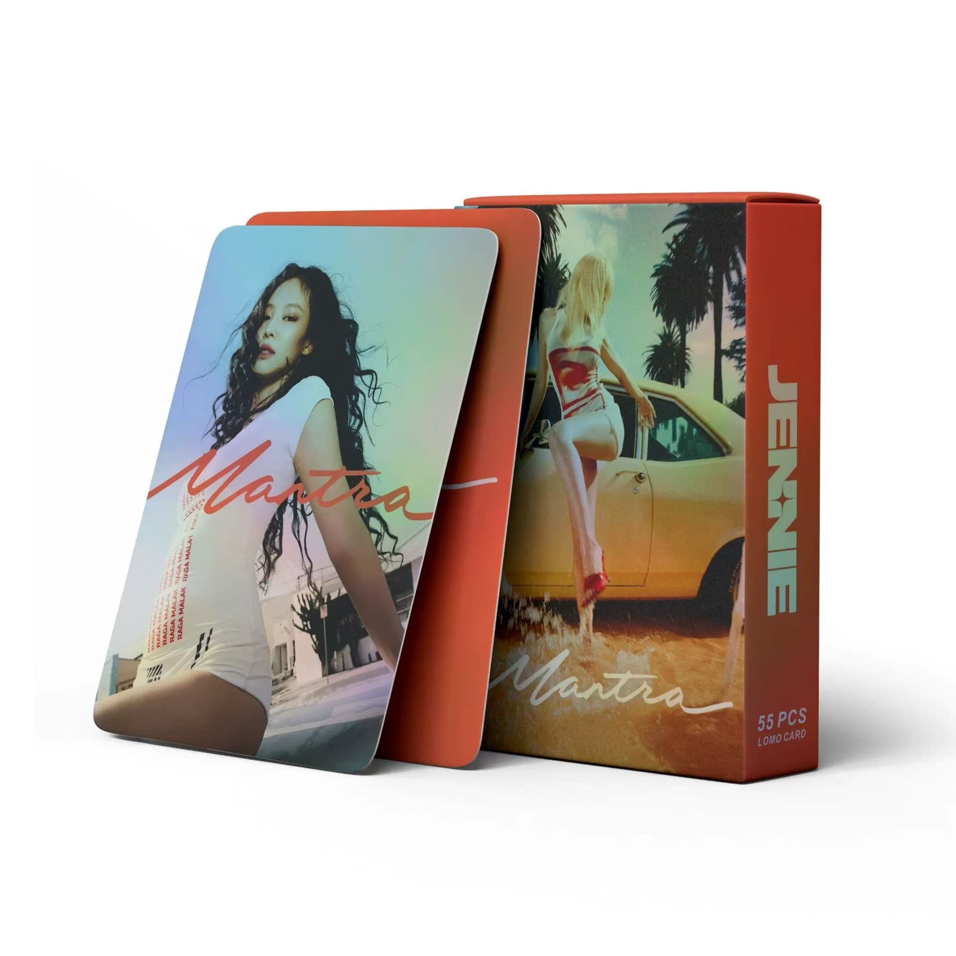 Hot-selling cross-border stock 55pcs Jennie Laser Card SOLO Single Kim Jennie Merch Lomo Card