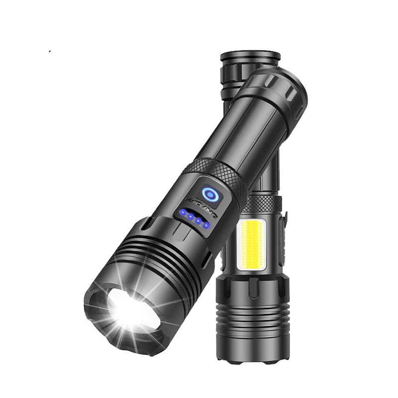 Cross-border White Laser High-Power Flashlight Red and White Light Outdoor Lighting Zoom P70 Long-Lasting Waterproof Flashlight