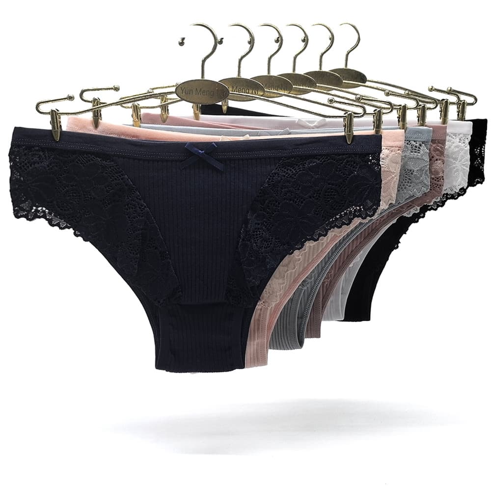 Cross-border Foreign Trade European and American Women's Underwear, Low-rise Sexy AliExpress Lace Women's Triangle Panties, European Size