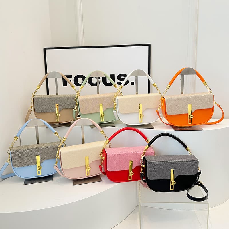 Stitched Vintage Textured Box Bag, Youthful and Fresh Fashionable Shoulder Crossbody Bag, New Cross-Border Trendy Small Square Bag