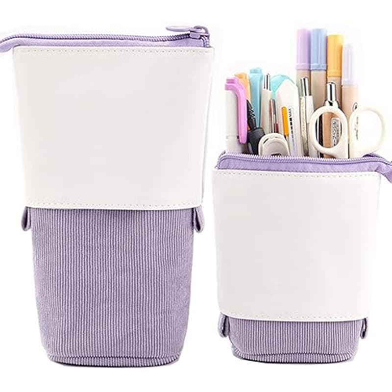 2025 Popular Primary School Student Pencil Case, Cute Retractable Stationery Bag, Small Fresh Female Korean Style Simple Girly Heart Stationery Box