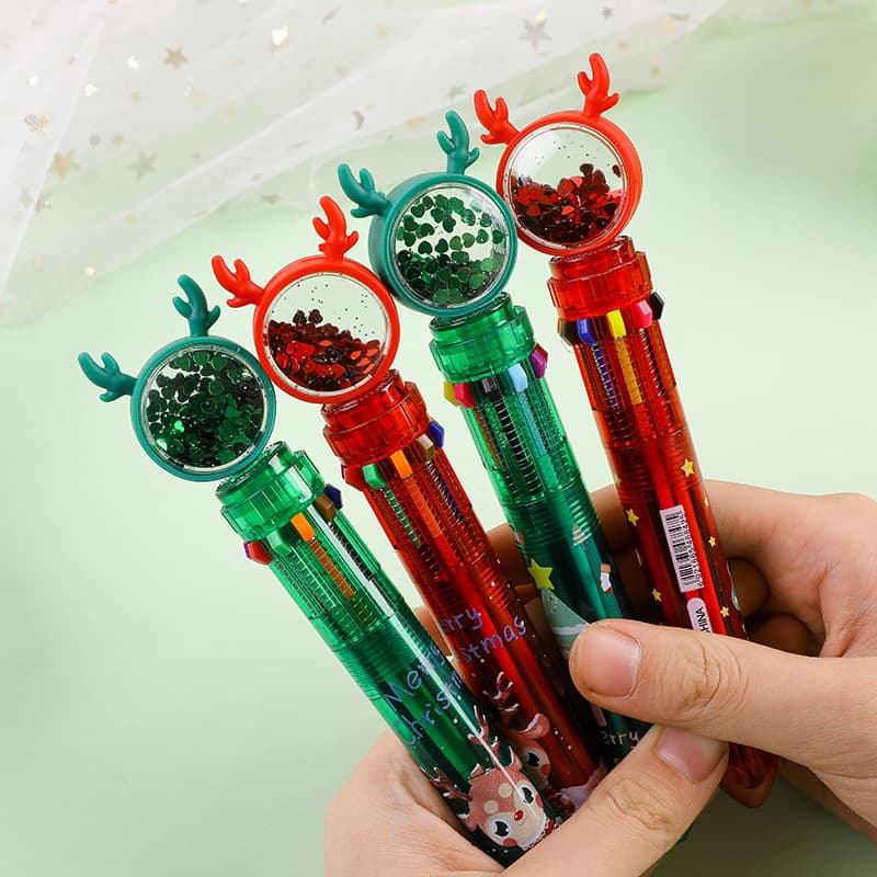 Office Culture Ballpoint Pens Mid-oil Pens Medium Point 10-pack Blue Black Red Ink 10-pack Blue Black Red Ink