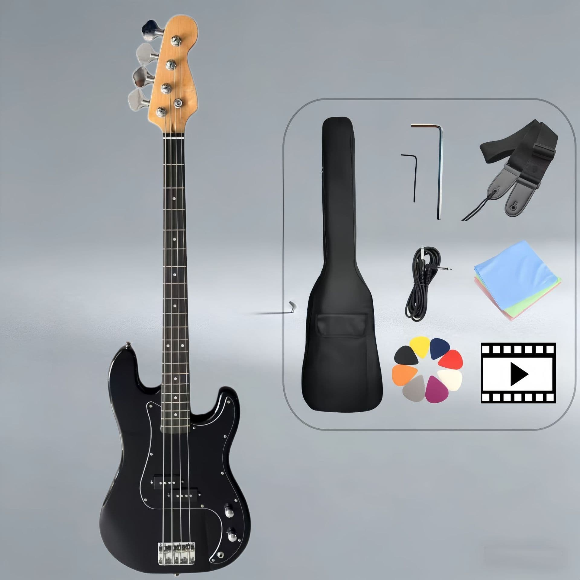 Cross-border hot-selling direct sales; ELECTRIC BASS wholesale bass guitar P Bass electric bass set