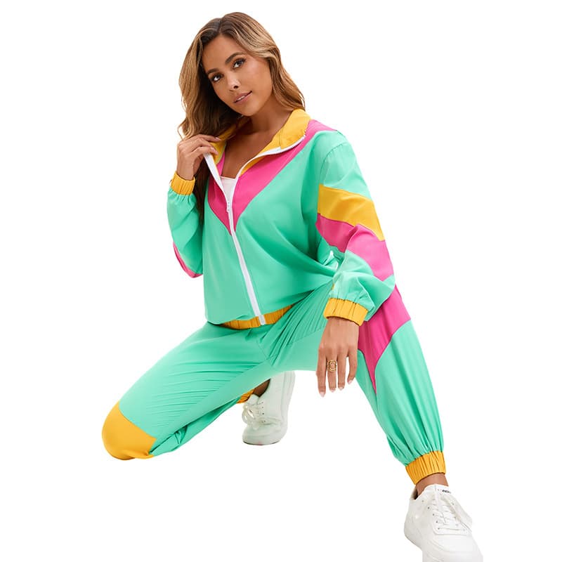 New Retro 70s American-European Hip-Hop Rock Music Opera Costume Halloween Stage Performance Sportswear for Men