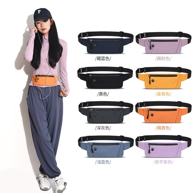 Outdoor mobile phone sports waist pack, fitness for men and women, running waist pack, waterproof, storage, close-fitting, sports, cycling, stealthy manufacturer.