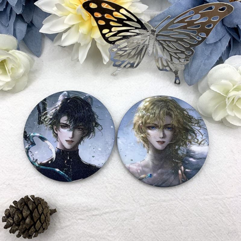 Badge Pin Novel Merchandise Lambo Bai Chunian Original Danmei Exquisite Gift Anime Merch Student Decoration