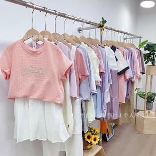 Children's clothing final clearance summer forest-style short-sleeve dress for middle and older children, physical store and live-streaming wholesale