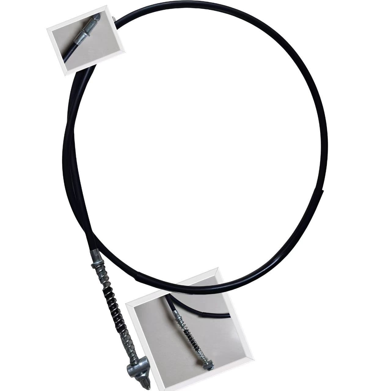 Motorcycle Front Drum Brake Cable Electric Vehicle 7mm Straight Wire Tube Reinforced Steel Cable Brake Control Cable Customizable Modification
