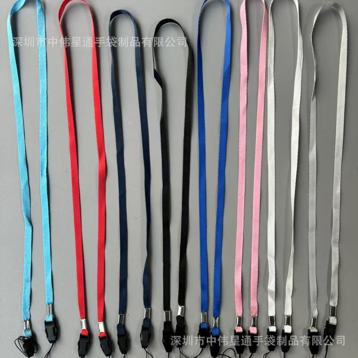 7mm Double-Ended Lanyard Handheld Fan with Airplane Clips, Summer Hot Seller Outdoor Neck Fan Strap