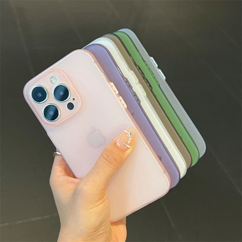Suitable for iPhone17ProMax mobile phone case 16 ultra-thin matte 15 Apple 14 lens 13 all-inclusive 11 protective soft