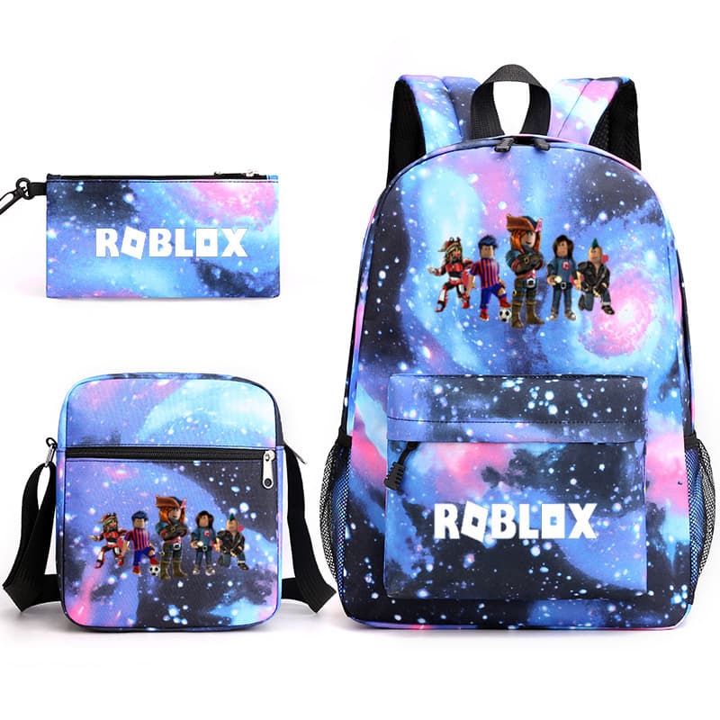 New Roblox Men's and Women's High School Supply Backpack Student Bag Small Shoulder Bag Pencil Bag Computer Bag Campus