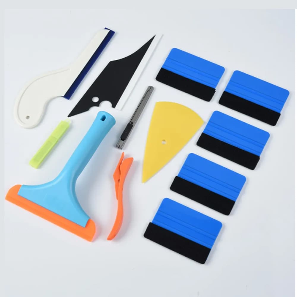 Car Window Tint Tool Kit, Professional Sun Film Installation Set with Rubber Squeegee, Cross-Border Kit