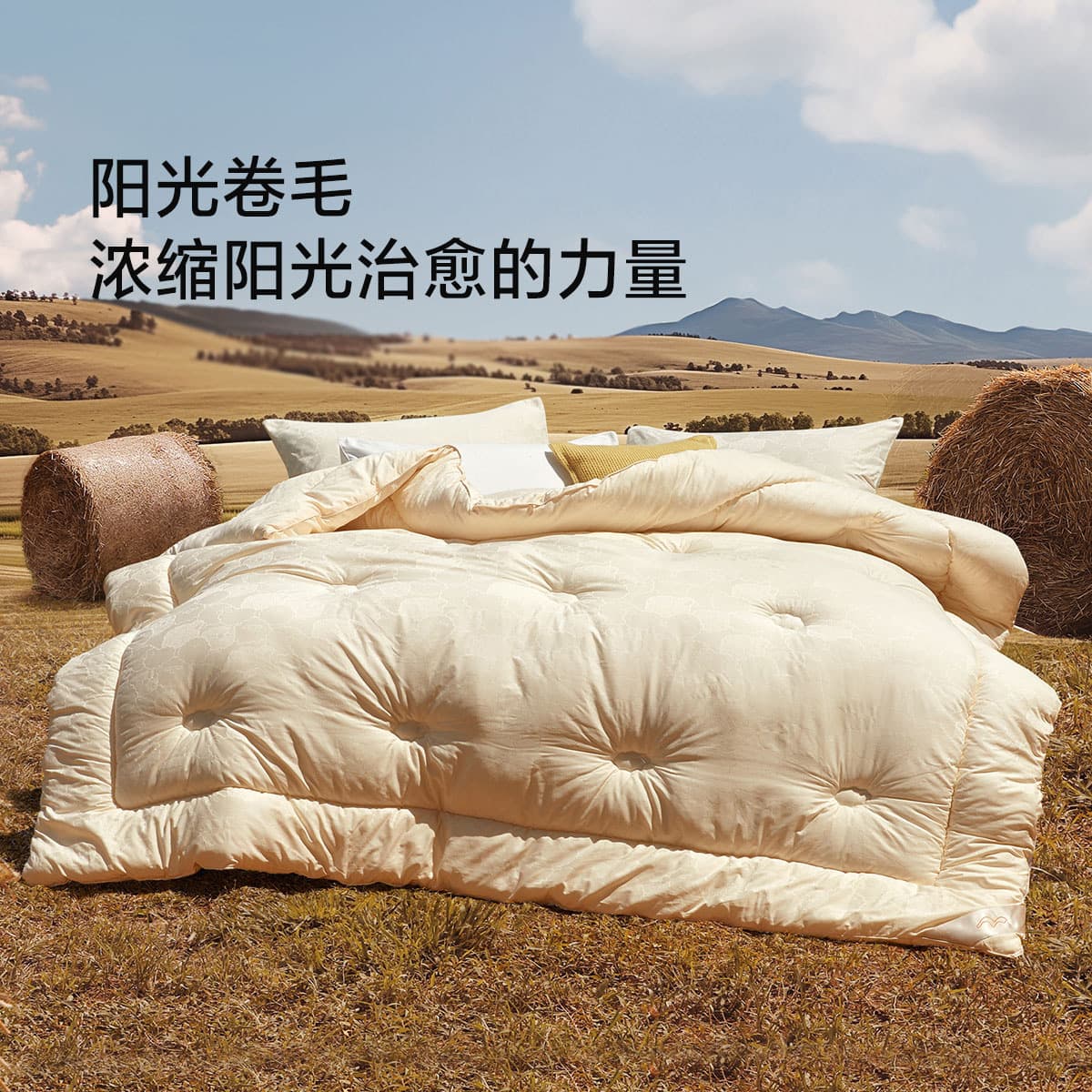 Mercury Home Textiles Australian imported wool quilt winter quilt 100% sheep wool warm quilt 60-count all-cotton four-season quilt