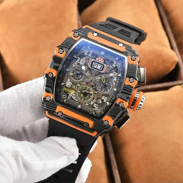 1 piece Color: Blue with white blue strap Material: Silicone Sports hollow design business watch modern sports
