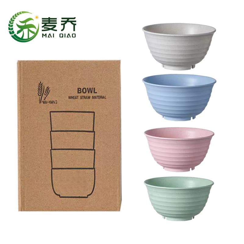Japanese Ramen Large Bowl Instant Noodle Bowl Creative Internet-Famous Tableware Soup Bowl Plastic Ramen Bowl Household Bamboo Hat Bowl Rice Bowl