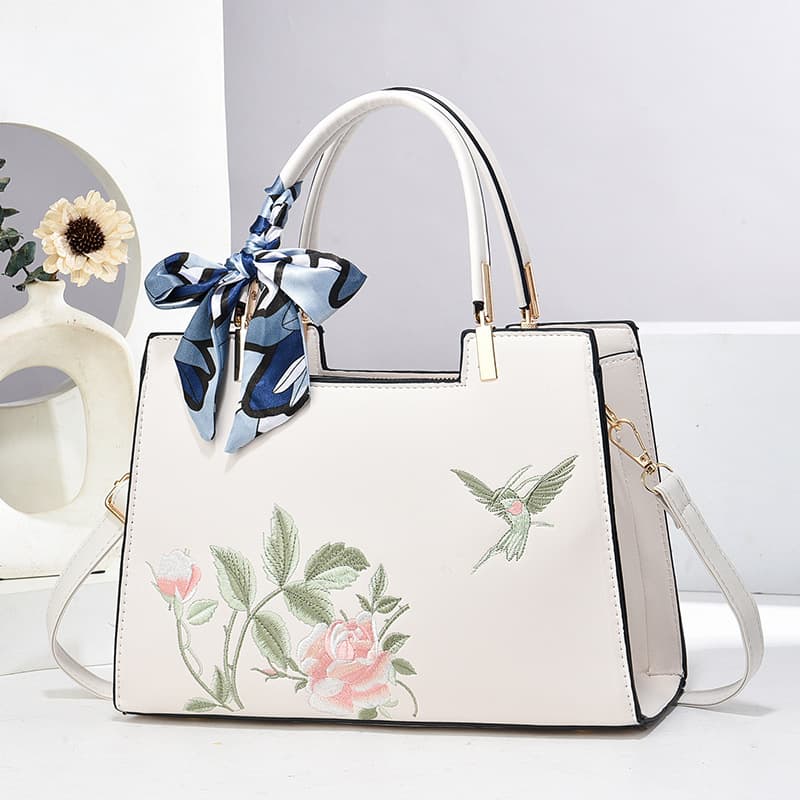 Women's Bag Gift Chinese Style Embroidery Bag for Middle-Aged Mothers Premium 2025 New Style Elegant Large-Capacity Women's Handbag