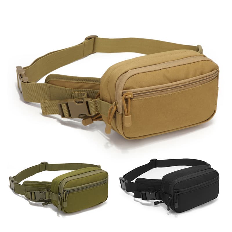 Tactical Waist Bag Outdoor Sports Multi-Functional Waterproof Oxford Cloth Camouflage Hiking Running Portable Storage Bag