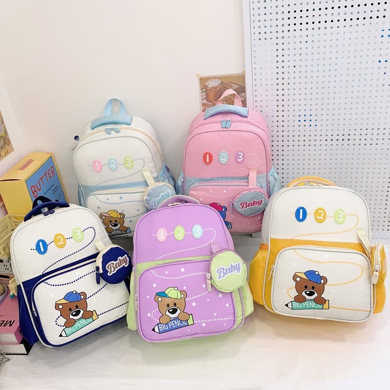 Cute cartoon schoolbags for 3-6 year old girls in kindergarten, middle and upper class backpacks, preschool boys and girls lightweight backpacks