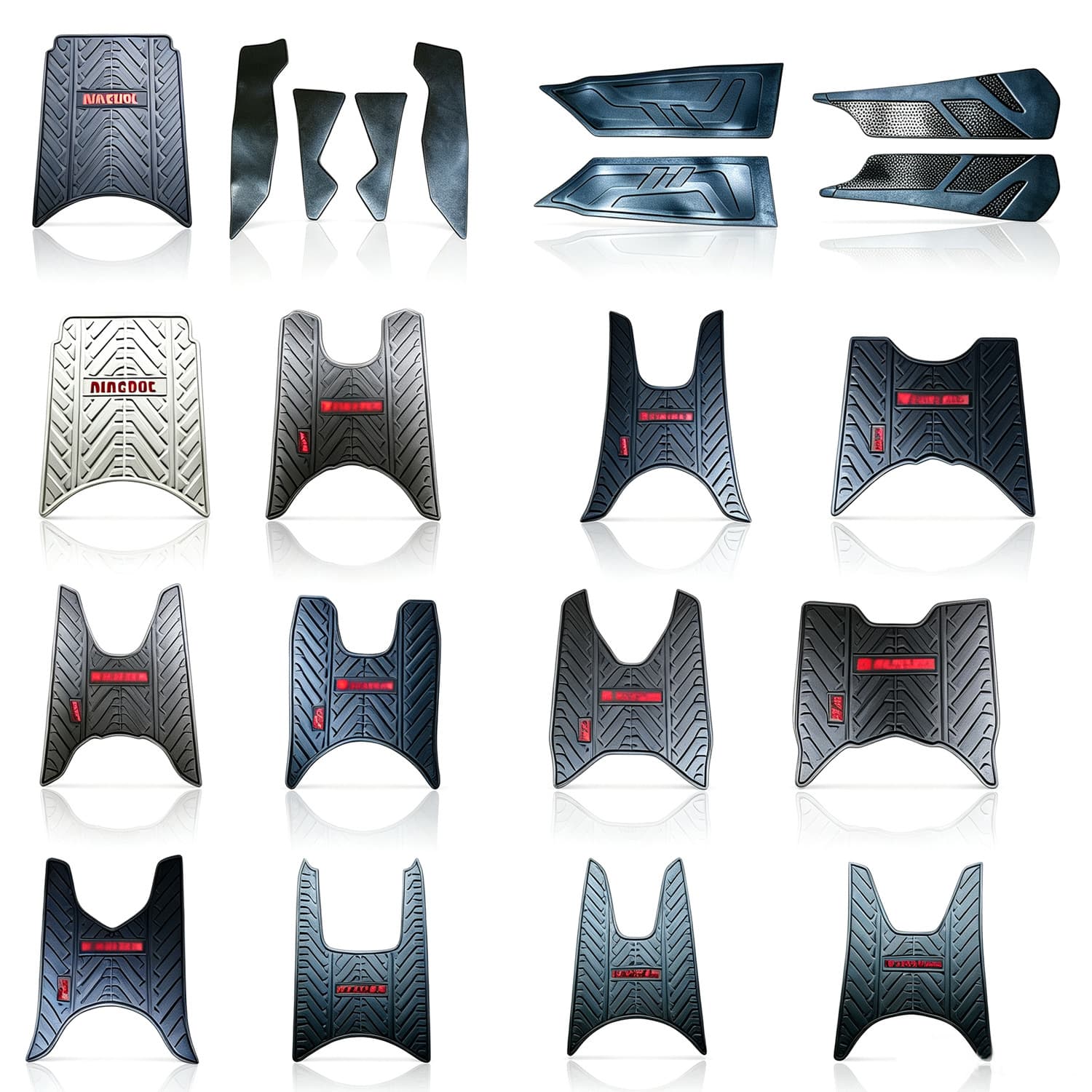 Motorcycle foot pads are suitable for Yamaha, Honda, Suzuki, and Haojue motorcycle waterproof foot pads.