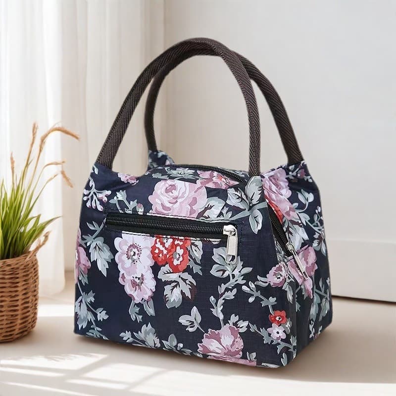Waterproof Oxford Cloth Handbag Small Square Bag for Work Ladies Style Handheld Elderly Mothers Storage Bag Fashionable Handbag