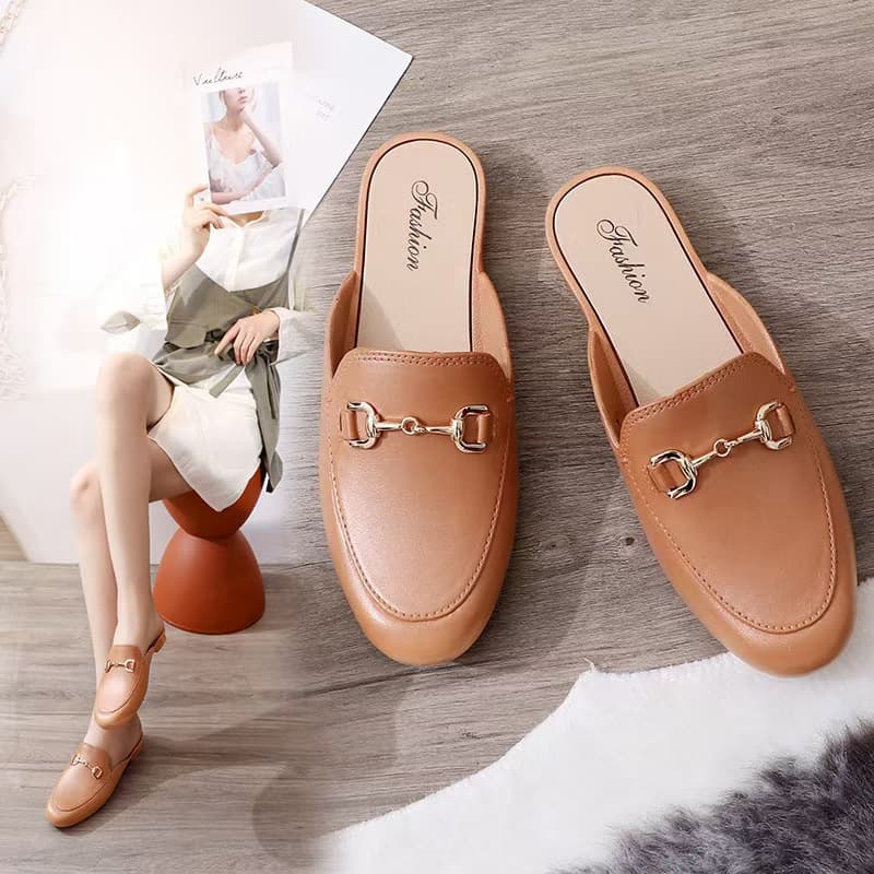 Factory Direct Women's Summer Slippers, Casual Fashion Sandals for Outdoor Wear, Lazy Shoes, Half-Toe Slippers for Women