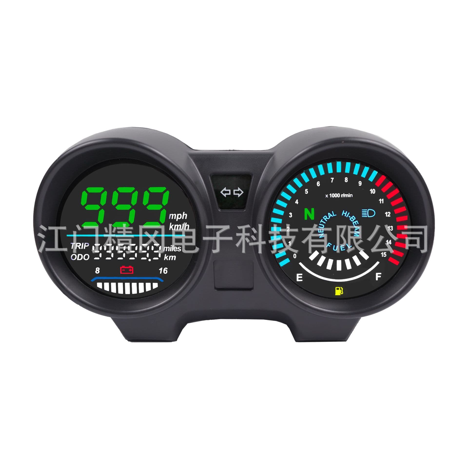 Hot Selling in Latin America Market Instrument Motorcycle Instrument LED Tachometer Voltage Odometer Titan150 Instrument