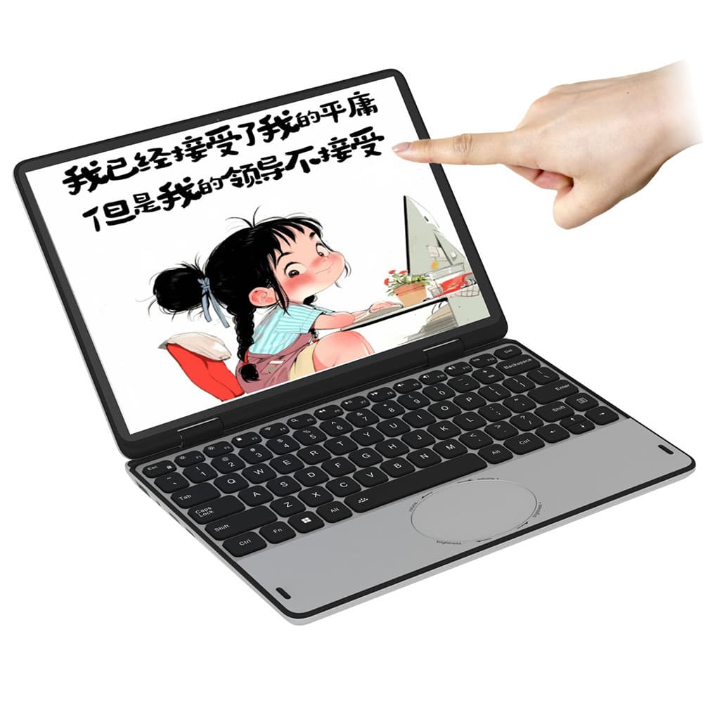 [2025 New] 11-inch N100 Quad-Core HD Touchscreen Student Children Portable Office Laptop