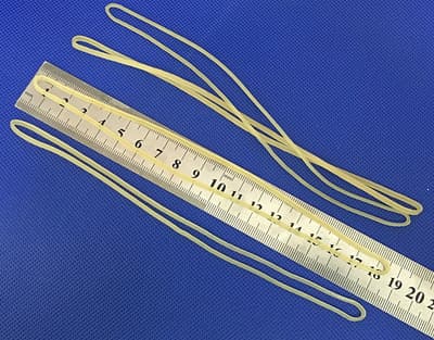 Long Thin Rubber Band, Circumference 280mm, 1.5*1.5mm, CIE Experiment Exam