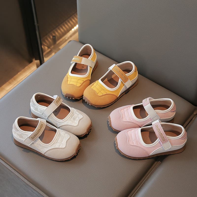 2025 Autumn New Children's Casual Pumps, Cute Simple Versatile Leather Shoes, Girls' Fashion Anti-Slip Small Leather Shoes