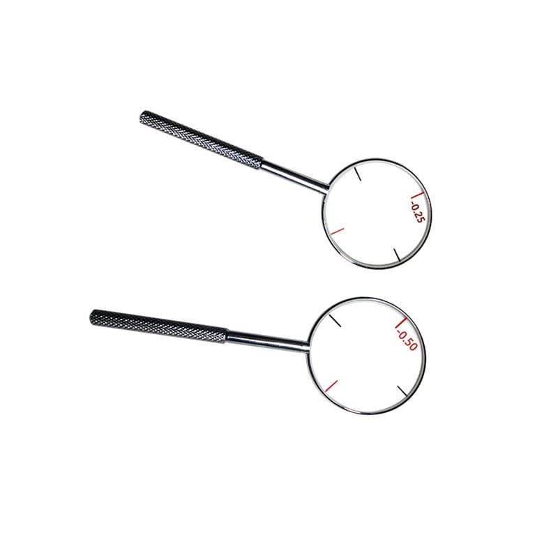 Crossed cylindrical mirror optician tool cylindrical eye astigmatism lens optometry insert 25 degree or 50 cylindrical lens box