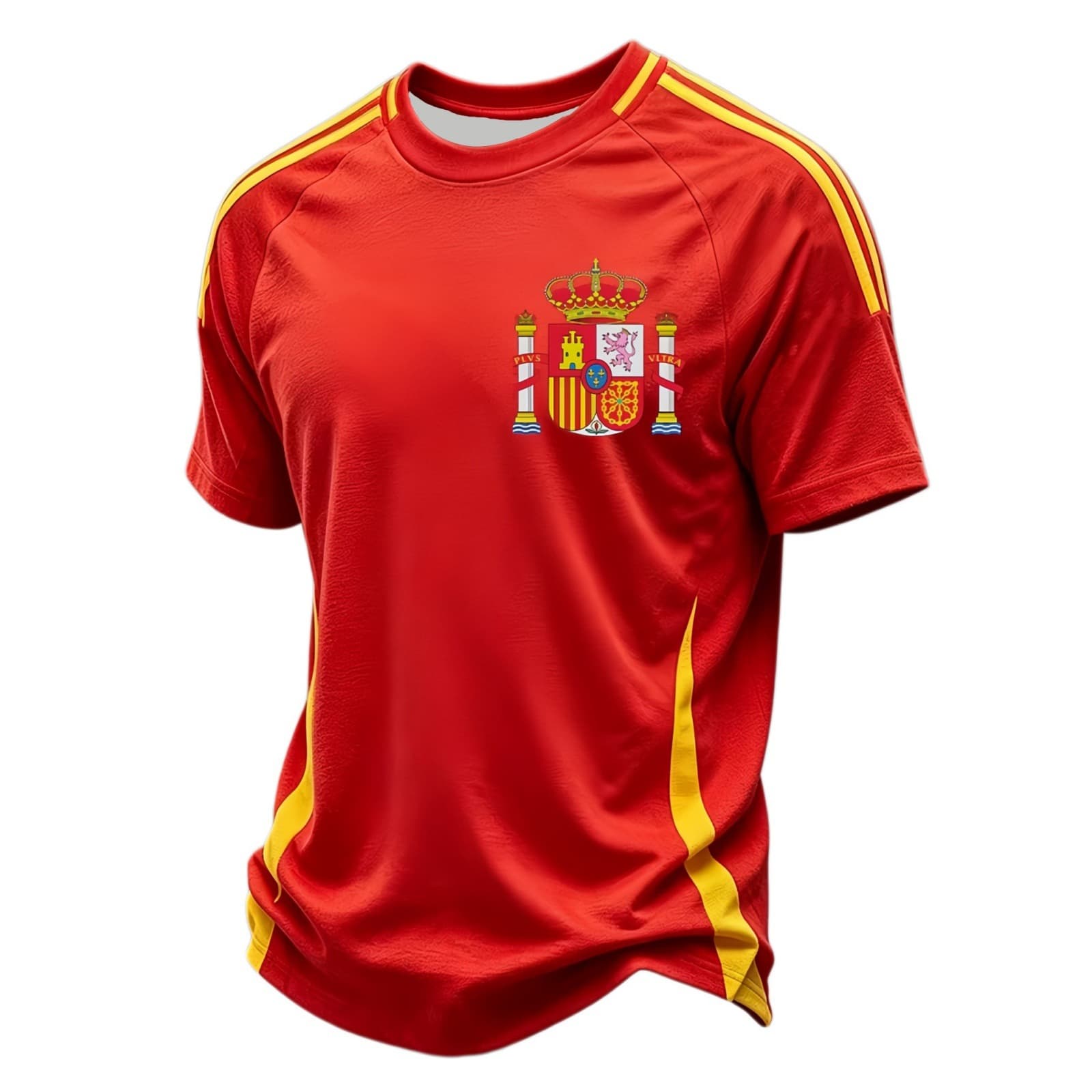 2026 Spain World Cup Home Jersey Football Jersey 3D Print Raglan Sleeve T-Shirt Sports Top