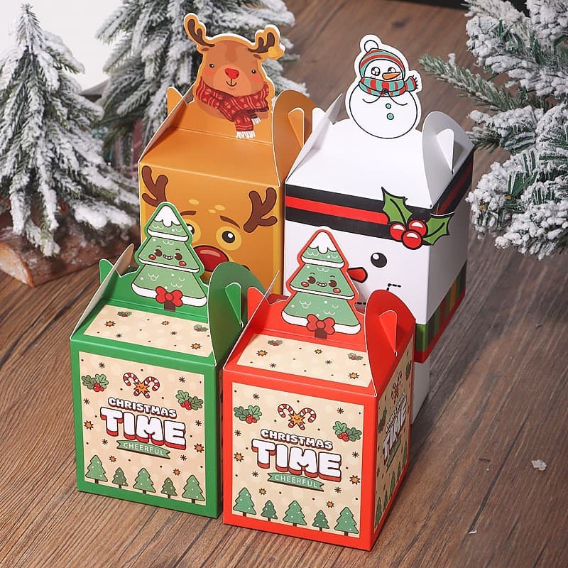 Christmas Eve Apple Gift Box Candy Box Handheld Apple Box Christmas Gift Small Box Christmas Eve Packaging Box