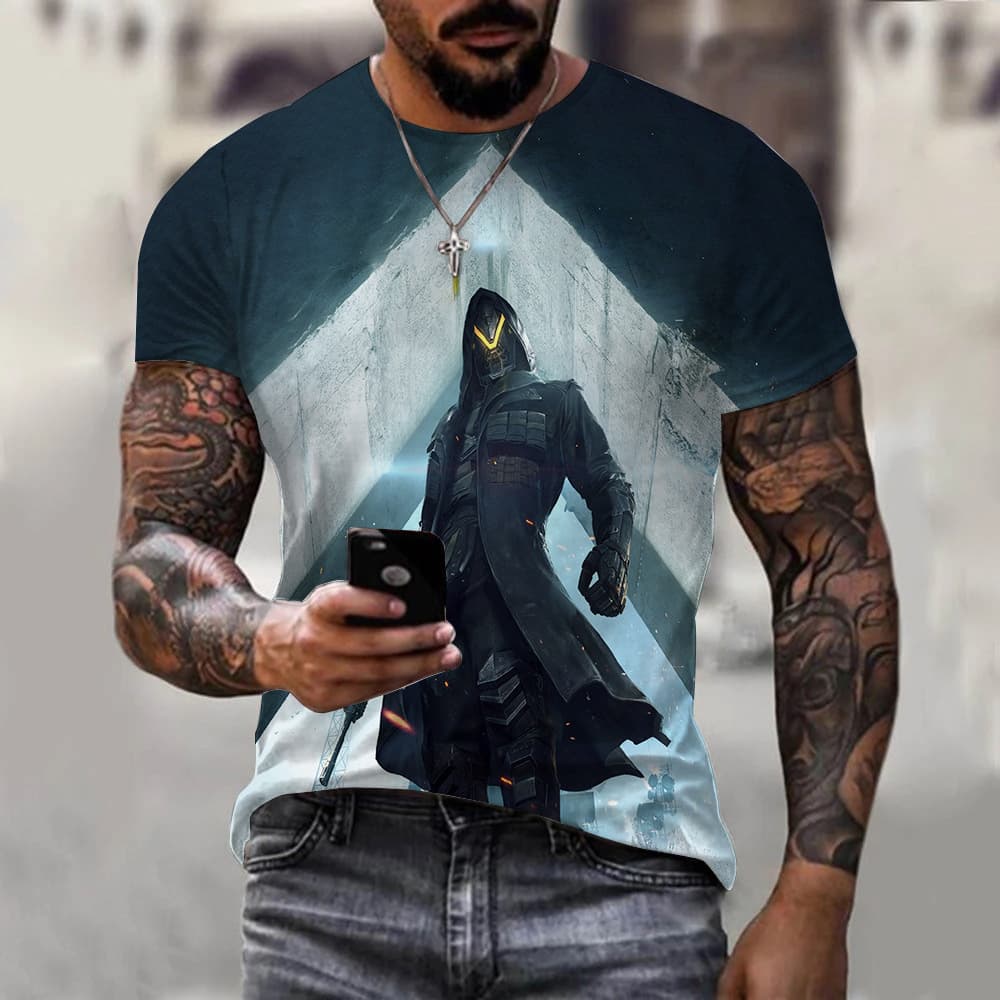 Summer PUBG Game Theme Youth T-shirt for Men, Short Sleeve In-stock, Minimum 2 Pieces, Original Print Youth T-Shirt