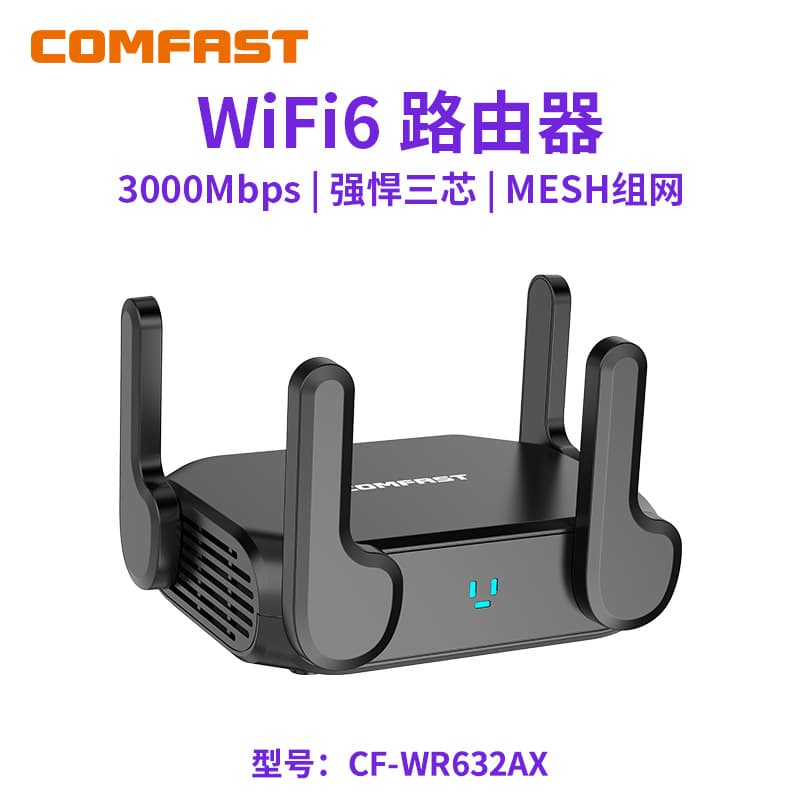 Comfast Cf-Wr632Ax Gaming Mesh Networking Wifi6 Gigabit Dual-Band 3000m Wireless Router
