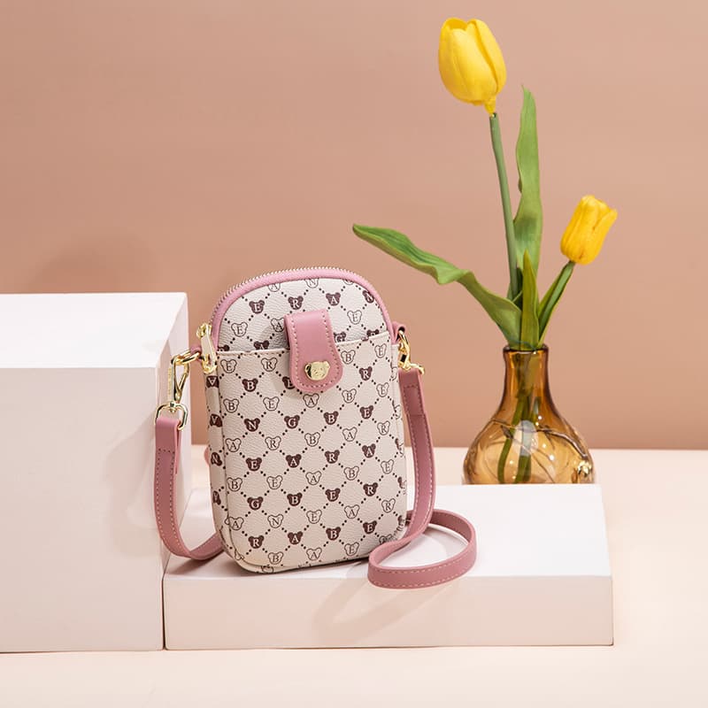 Xiaoxiong Yilian Summer New Shoulder Bag Crossbody Phone Bag Fashion Casual Small Bag Simple and Elegant Women's Bag