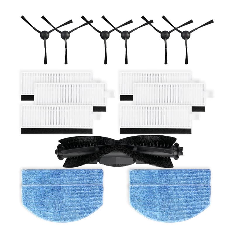 Compatible with Tikom G8000/G8000Pro Robot Vacuum Accessories Main Brush, Side Brushes, Filter, Hepa, and Mopping Cloth