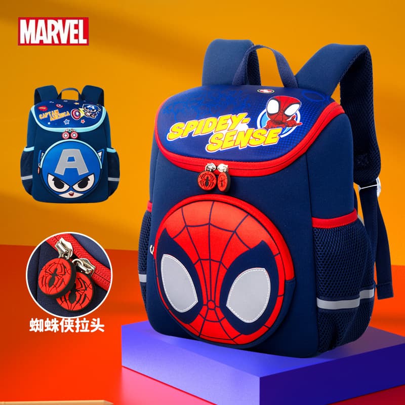 Marvel Spider-Man Kindergarten Backpack for Boys Ages 3-6, Lightweight Toddler Backpack