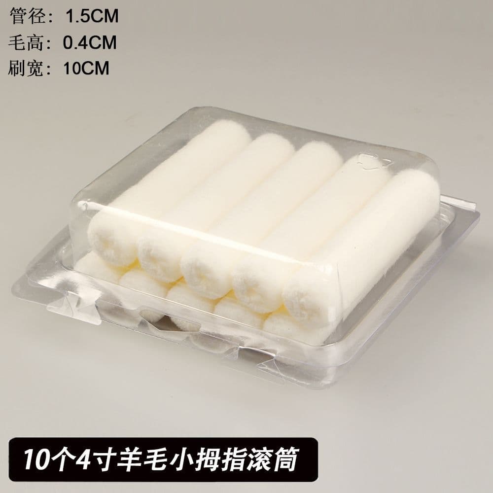 Factory wholesale of 2-inch, 4-inch, 6-inch short mini hot-melt rollers for latex and oil-based paints, ideal for small spaces and touch-ups.