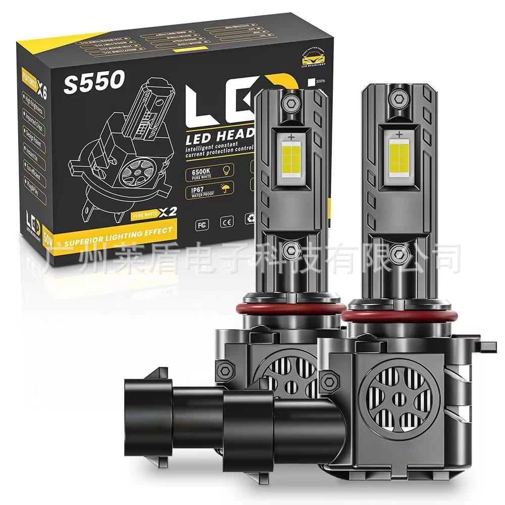 New high power 55W high lumen direct plug-in LED headlight, plug and play 9005 H7 H11 9012