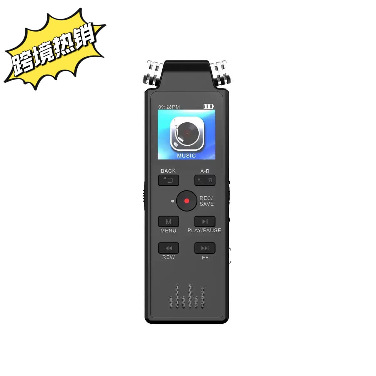 Cross-Border Premium H70 Voice Recorder for Students, Meetings, Smart Noise Reduction, Dual-Mic Recording