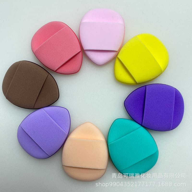Finger Puff, Mini Thumb Slider Puff, Small Sponge for Concealer, Miniature Setting Puff Wholesale