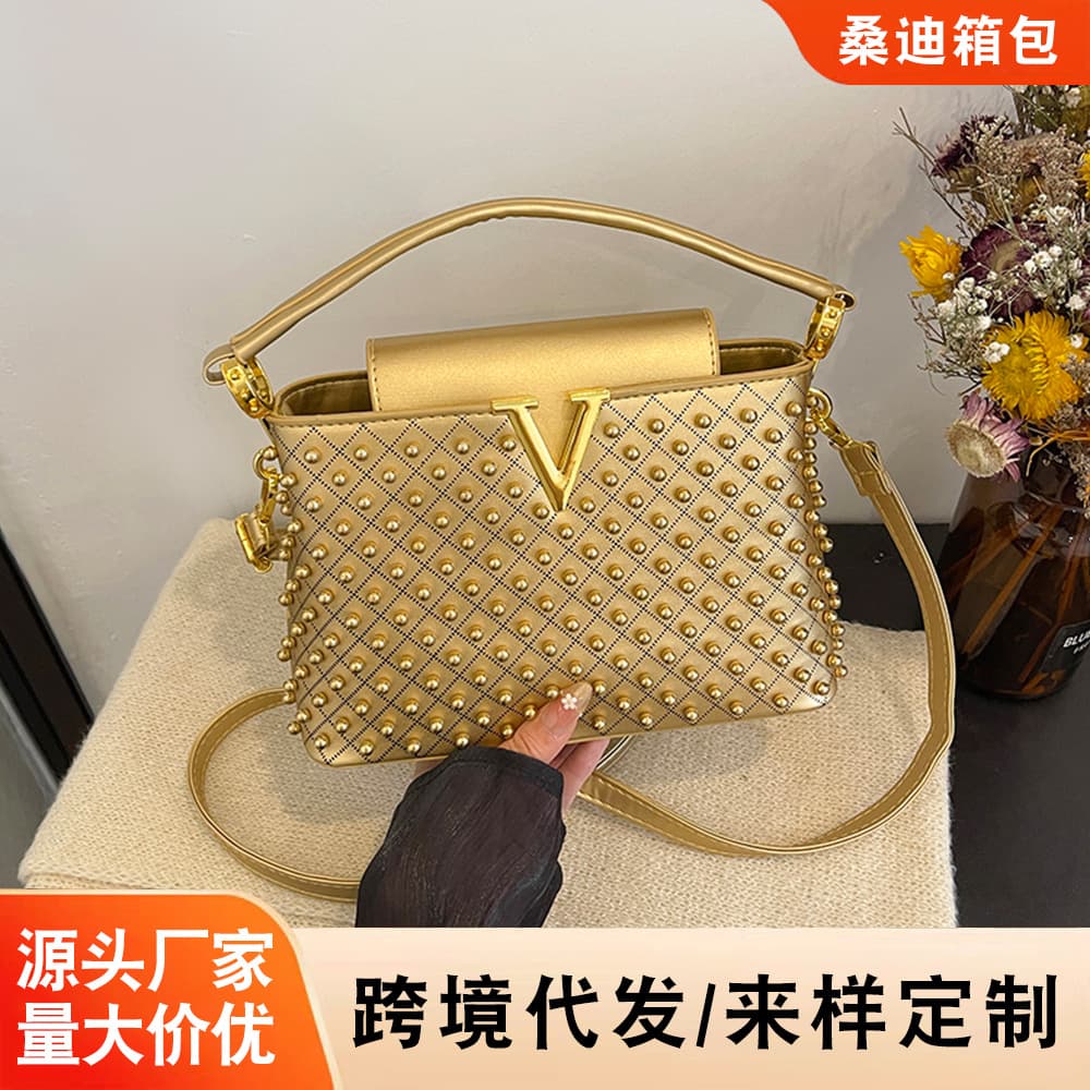 Bags for women 2026 new high-end light luxury niche design handbags women's shoulder crossbody bag pearl small square bag
