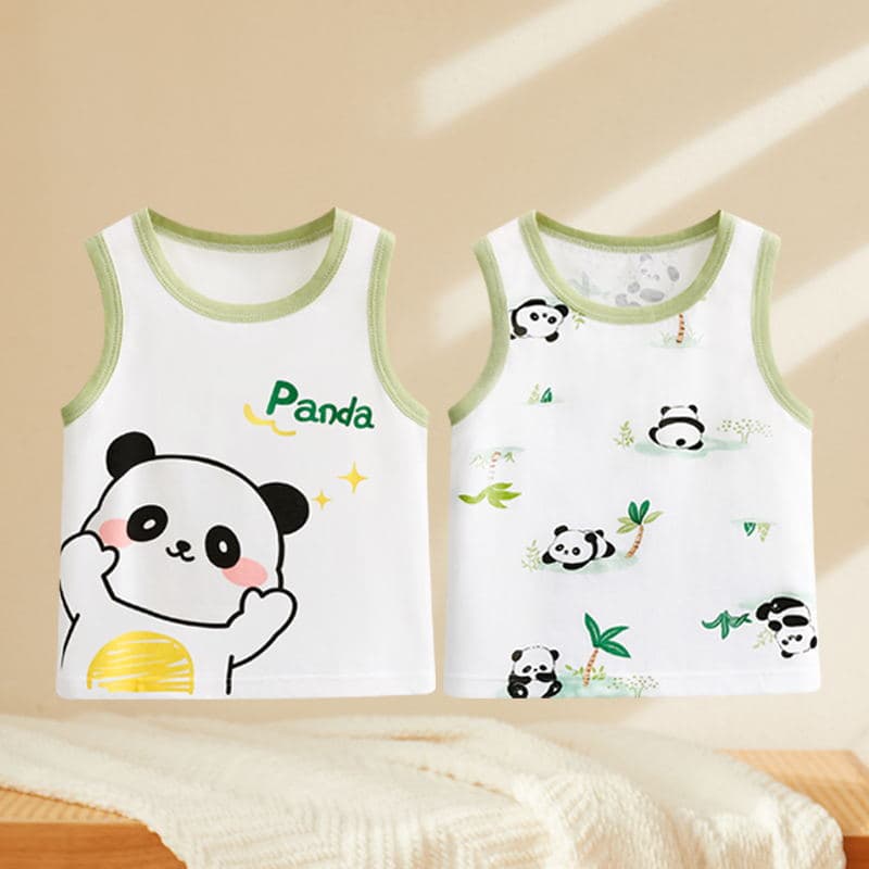 Children's Vest Summer Thin Girls' Tank Top, Baby Pure Cotton Small Vest for Base Layer Inner Wear, Sleeveless Summer Outfit for Boys