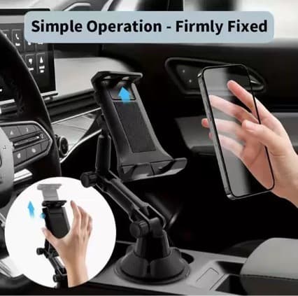 Car Cup Holder Phone Mount, Adjustable Car Cup Holder Stand, Vehicle Drink Holder with PAD Navigation Slot
