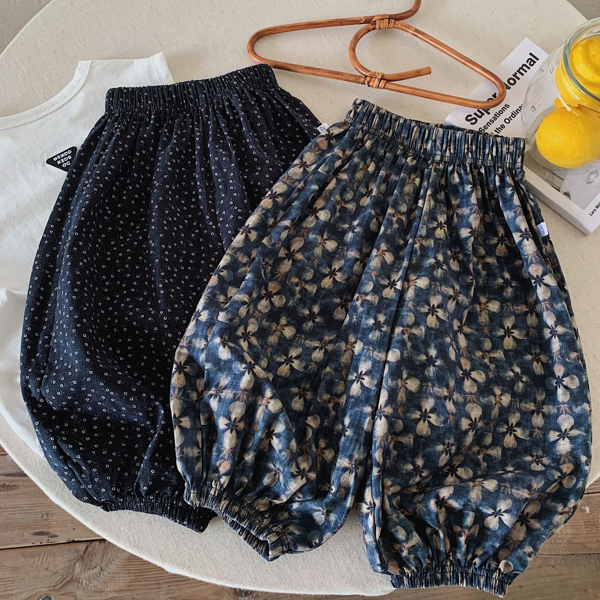 Children's Summer Mosquito-Repellent Pants 2026 New Baby Floral Bloomers Loose Carrot Pants Forest Style Elastic Cuff Pants Trendy