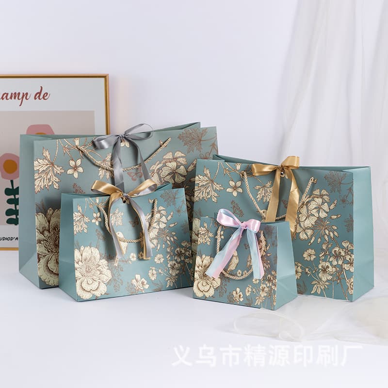 Mid-Autumn Festival Gift Bag, Ins Style Forest Gift Wrapping Handbag, Paper Bag for Girls Outing