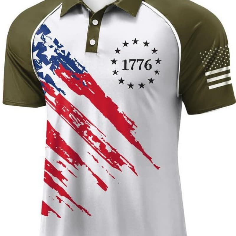 Golf Polo Shirt Cross-Border 3D Print Polo Amazon Independent Station Hot Selling Casual Culture Polo