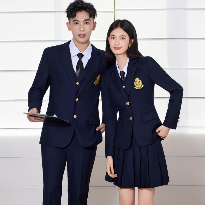 Unisex suit set, formal wear, 2025 new style, college student pleated skirt, school uniform, JK uniform suit.