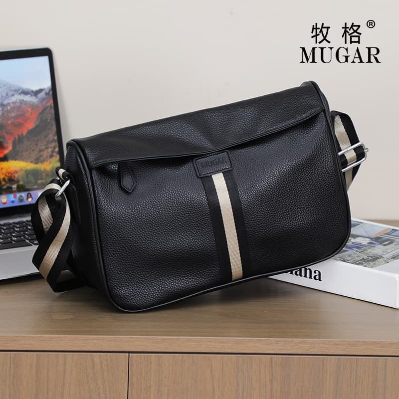 Muge 2024 New Men's Soft-Sided Single Shoulder Bag